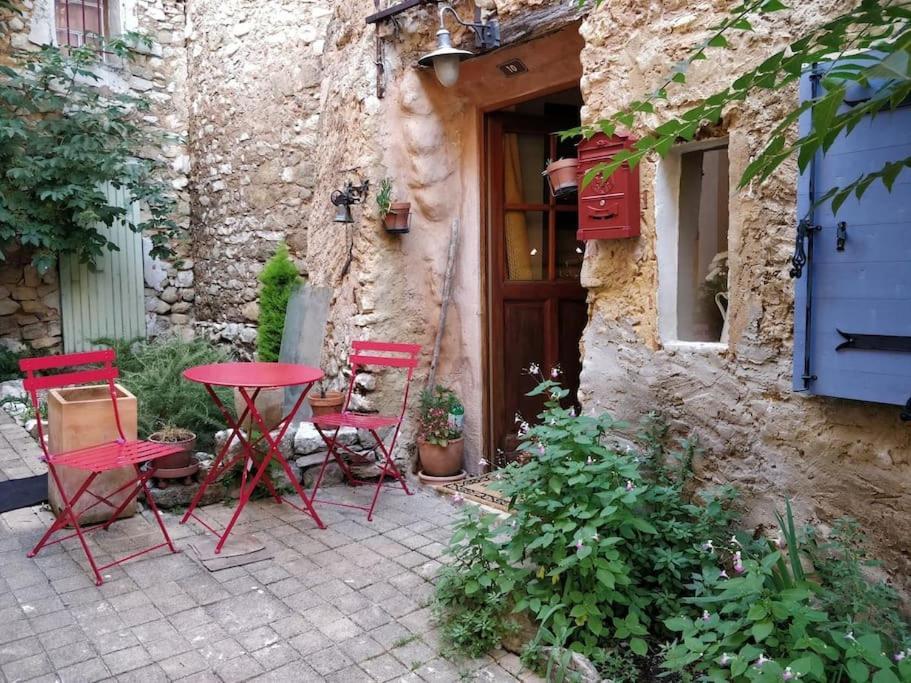 Maisonnette Au Pied Du Mont Ventoux Ste Colombe Bédoin Buitenkant foto